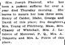 1923 Obituary Olive Lamarque