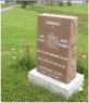 Headstone Jean LeClerc and Marie Blanquet